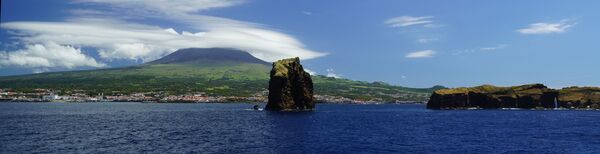 Approaching Pico island from Faial