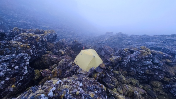 Tent in the Crater of Pico